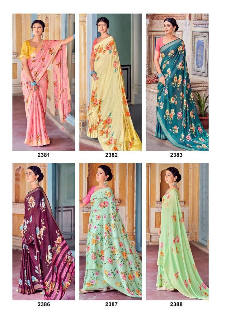 Kashvi Krishnaleela Printed Designer Ethnic Wear Silk Saree Collection